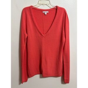 New York & Company Long Sleeve Coral Sweater Size Medium